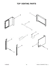 08 - Top Venting Parts parts for Whirlpool Microwave JMW2427LM03 from AppliancePartsPros.com