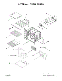 05 - Internal Oven Parts parts for Whirlpool Microwave JMW2427LM03 from AppliancePartsPros.com