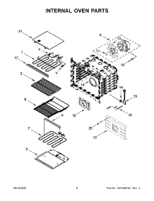 05 - Internal Oven Parts parts for Whirlpool Microwave JMW2430IL03 from AppliancePartsPros.com