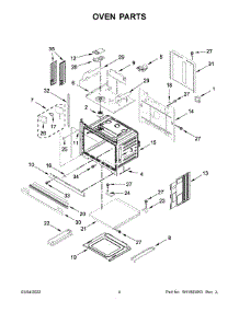 03 - Oven Parts parts for Whirlpool Microwave JMW2430LL00 from AppliancePartsPros.com