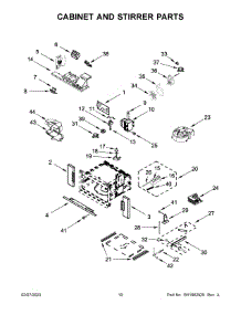 06 - Cabinet And Stirrer Parts parts for Whirlpool Microwave JMW2430LL02 from AppliancePartsPros.com