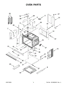 03 - Oven Parts parts for Whirlpool Microwave JMW2430LL02 from AppliancePartsPros.com
