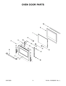 04 - Oven Door Parts parts for Whirlpool Microwave JMW2430LL02 from AppliancePartsPros.com