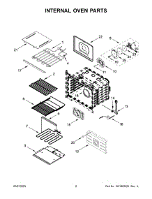 05 - Internal Oven Parts parts for Whirlpool Microwave JMW2430LL02 from AppliancePartsPros.com