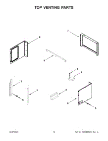 08 - Top Venting Parts parts for Whirlpool Microwave JMW2430LL02 from AppliancePartsPros.com