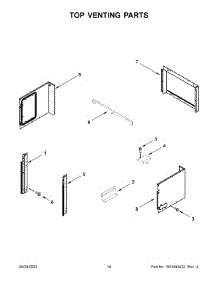 08 - Top Venting Parts parts for Whirlpool Microwave JMW2430LL03 from AppliancePartsPros.com