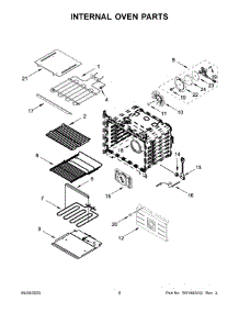 05 - Internal Oven Parts parts for Whirlpool Microwave JMW2430LL03 from AppliancePartsPros.com