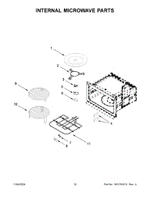 07 - Internal Microwave Parts parts for Whirlpool Microwave JMW2430LL04 from AppliancePartsPros.com