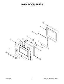 04 - Oven Door Parts parts for Whirlpool Microwave JMW2430LL04 from AppliancePartsPros.com