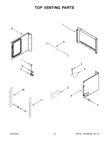 08 - Top Venting Parts parts for Whirlpool Microwave JMW2430LM00 from AppliancePartsPros.com