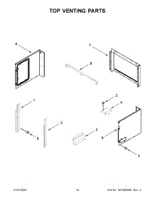 08 - Top Venting Parts parts for Whirlpool Microwave JMW2430LM02 from AppliancePartsPros.com