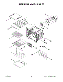 05 - Internal Oven Parts parts for Whirlpool Microwave JMW2430LM03 from AppliancePartsPros.com
