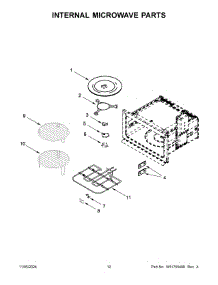 07 - Internal Microwave Parts parts for Whirlpool Microwave JMW2430LM04 from AppliancePartsPros.com