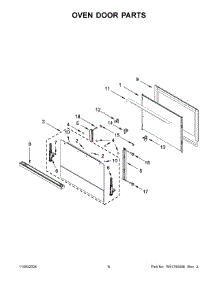 04 - Oven Door Parts parts for Whirlpool Microwave JMW2430LM04 from AppliancePartsPros.com