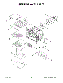 05 - Internal Oven Parts parts for Whirlpool Microwave JMW2430LM04 from AppliancePartsPros.com