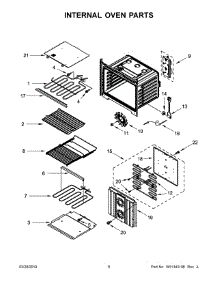 05 - Internal Oven Parts parts for Whirlpool Microwave JMW3430IL00 from AppliancePartsPros.com