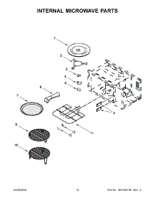 07 - Internal Microwave Parts parts for Whirlpool Microwave JMW3430IL00 from AppliancePartsPros.com