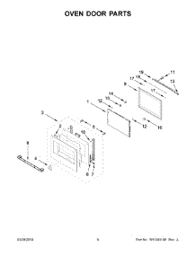 04 - Oven Door Parts parts for Whirlpool Microwave JMW3430IL00 from AppliancePartsPros.com