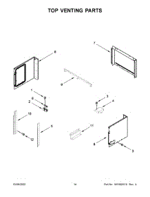 08 - Top Venting Parts parts for Whirlpool Microwave JMW3430LL00 from AppliancePartsPros.com