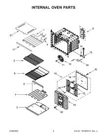 05 - Internal Oven Parts parts for Whirlpool Microwave JMW3430LL00 from AppliancePartsPros.com