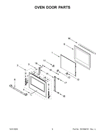 04 - Oven Door Parts parts for Whirlpool Microwave JMW3430LL03 from AppliancePartsPros.com
