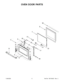 04 - Oven Door Parts parts for Whirlpool Microwave JMW3430LL04 from AppliancePartsPros.com