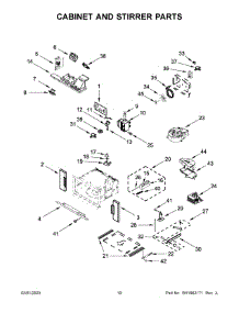 06 - Cabinet And Stirrer Parts parts for Whirlpool Microwave JMW3430LM02 from AppliancePartsPros.com