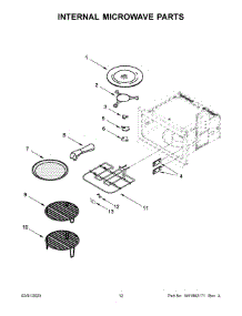07 - Internal Microwave Parts parts for Whirlpool Microwave JMW3430LM02 from AppliancePartsPros.com