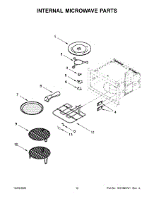 07 - Internal Microwave Parts parts for Whirlpool Microwave JMW3430LM03 from AppliancePartsPros.com