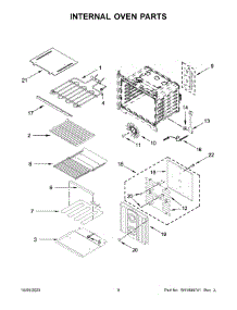 05 - Internal Oven Parts parts for Whirlpool Microwave JMW3430LM03 from AppliancePartsPros.com