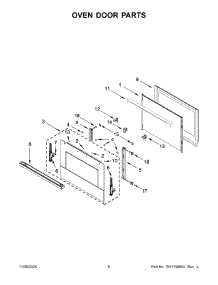 04 - Oven Door Parts parts for Whirlpool Microwave JMW3430LM04 from AppliancePartsPros.com