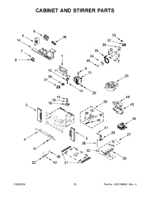 06 - Cabinet And Stirrer Parts parts for Whirlpool Microwave JMW3430LM04 from AppliancePartsPros.com