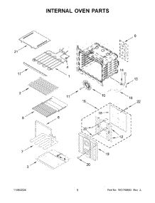 05 - Internal Oven Parts parts for Whirlpool Microwave JMW3430LM04 from AppliancePartsPros.com