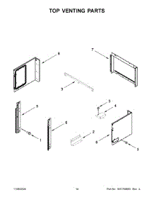 08 - Top Venting Parts parts for Whirlpool Microwave JMW3430LM04 from AppliancePartsPros.com