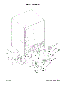 Unit Parts parts for Whirlpool Refrigerator JUBFL242HM02 from AppliancePartsPros.com