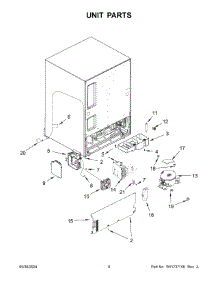 05 - Unit Parts parts for Whirlpool Ice Maker JUCFP242HM12 from AppliancePartsPros.com