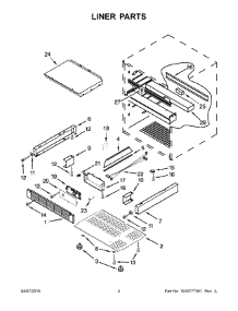 03 - Liner Parts parts for Whirlpool Refrigerator JUD24FRERS00 from AppliancePartsPros.com