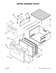 05 - Lower Drawer Parts parts for Whirlpool Refrigerator JUD24FRERS00 from AppliancePartsPros.com