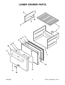 04 - Upper Drawer Parts parts for Whirlpool JUDFP242HL00 from AppliancePartsPros.com