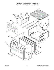 05 - Lower Drawer Parts parts for Whirlpool JUDFP242HM00 from AppliancePartsPros.com