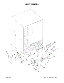 04 - Unit Parts parts for Whirlpool Refrigerator JUGFL242HL02 from AppliancePartsPros.com