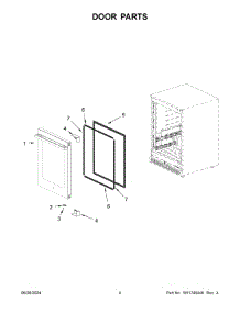 03 - Door Parts parts for Whirlpool JUGFL242HM02 from AppliancePartsPros.com