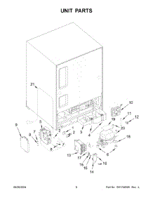 04 - Unit Parts parts for Whirlpool Refrigerator JUGFL242HX02 from AppliancePartsPros.com