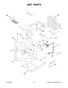 06 - Unit Parts parts for Whirlpool Refrigerator JUIFN15HX02 from AppliancePartsPros.com