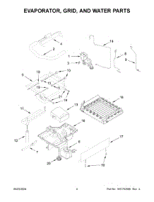 03 - Evaporator, Grid, And Water Parts parts for Whirlpool Refrigerator JUIFX15HX02 from AppliancePartsPros.com