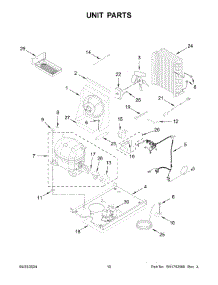 06 - Unit Parts parts for Whirlpool Refrigerator JUIFX15HX02 from AppliancePartsPros.com