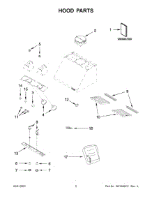 02 - Hood Parts parts for Whirlpool Range Hood JXW9030HP2 from AppliancePartsPros.com