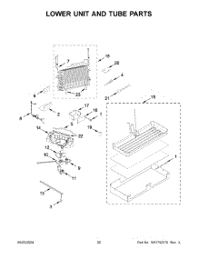 11 - Lower Unit And Tube Parts parts for Whirlpool Refrigerator KBFN506ESS06 from AppliancePartsPros.com