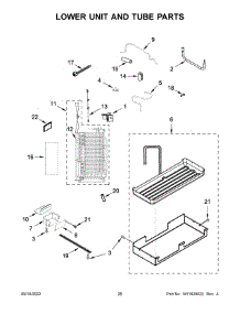 14 - Lower Unit And Tube Parts parts for Whirlpool Refrigerator KBSD702MPS00 from AppliancePartsPros.com