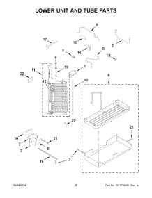 Lower Unit And Tube Parts parts for Whirlpool Refrigerator KBSD702MPS01 from AppliancePartsPros.com